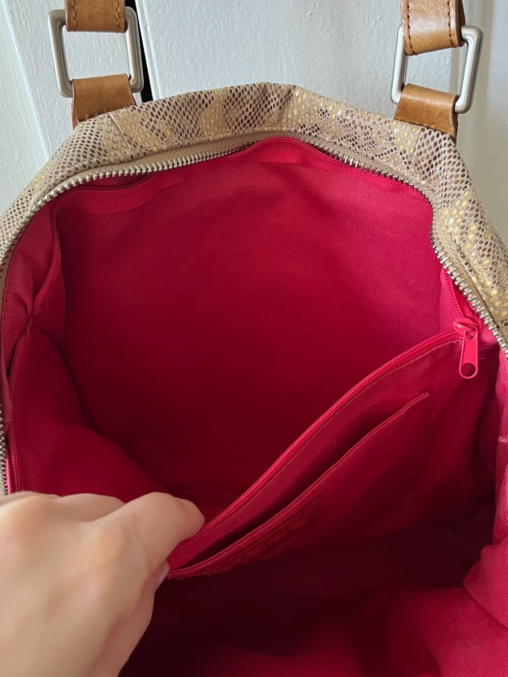 HOBO Madelyn Python-Pattern Satchel - Picture 12 of 13